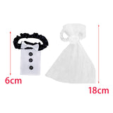 Maxbell 2Pcs Wedding Flute Decoration Set Toasting Flutes Decoration for Wedding