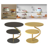 Maxbell Cupcake Dessert Stand Centerpieces Round Plate for Birthday Housewarming Black