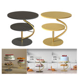 Maxbell Cupcake Dessert Stand Centerpieces Round Plate for Birthday Housewarming Black