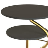 Maxbell Cupcake Dessert Stand Centerpieces Round Plate for Birthday Housewarming Black