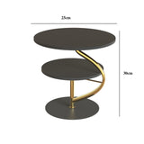 Maxbell Cupcake Dessert Stand Centerpieces Round Plate for Birthday Housewarming Black