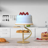 Maxbell Cupcake Dessert Stand Centerpieces Round Plate for Birthday Housewarming Aureate