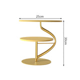 Maxbell Cupcake Dessert Stand Centerpieces Round Plate for Birthday Housewarming Aureate