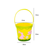 Maxbell Easter Basket Party Favor Decoraitions with Handles for Easter Home Supplies rabbit