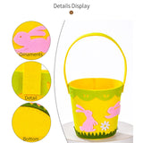 Maxbell Easter Basket Party Favor Decoraitions with Handles for Easter Home Supplies rabbit