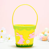 Maxbell Easter Basket Party Favor Decoraitions with Handles for Easter Home Supplies rabbit