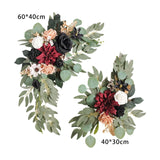 Maxbell 2x DIY Ornament Artificial Wreath Simulation Garland for Holiday Decorated style A