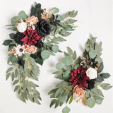 Maxbell 2x DIY Ornament Artificial Wreath Simulation Garland for Holiday Decorated style A