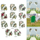 Maxbell 2x DIY Ornament Artificial Wreath Simulation Garland for Holiday Decorated style A
