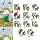 Maxbell 2x DIY Ornament Artificial Wreath Simulation Garland for Holiday Decorated style A