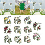 Maxbell 2x DIY Ornament Artificial Wreath Simulation Garland for Holiday Decorated style A