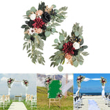 Maxbell 2x DIY Ornament Artificial Wreath Simulation Garland for Holiday Decorated style A