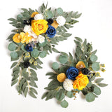 Maxbell 2x DIY Ornament Artificial Wreath Simulation Garland for Holiday Decorated style B