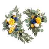 Maxbell 2x DIY Ornament Artificial Wreath Simulation Garland for Holiday Decorated style B