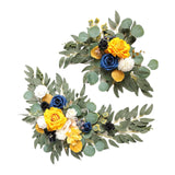 Maxbell 2x DIY Ornament Artificial Wreath Simulation Garland for Holiday Decorated style B