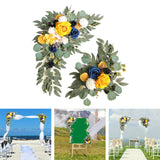 Maxbell 2x DIY Ornament Artificial Wreath Simulation Garland for Holiday Decorated style B