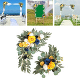 Maxbell 2x DIY Ornament Artificial Wreath Simulation Garland for Holiday Decorated style B