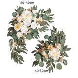 Maxbell 2x DIY Ornament Artificial Wreath Simulation Garland for Holiday Decorated style C