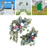 Maxbell 2x DIY Ornament Artificial Wreath Simulation Garland for Holiday Decorated style D