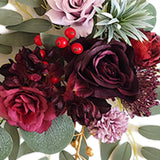 Maxbell 2x DIY Ornament Artificial Wreath Simulation Garland for Holiday Decorated style E