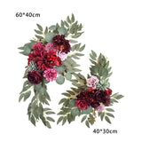 Maxbell 2x DIY Ornament Artificial Wreath Simulation Garland for Holiday Decorated style E