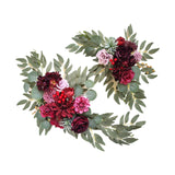 Maxbell 2x DIY Ornament Artificial Wreath Simulation Garland for Holiday Decorated style E