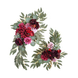 Maxbell 2x DIY Ornament Artificial Wreath Simulation Garland for Holiday Decorated style E