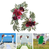 Maxbell 2x DIY Ornament Artificial Wreath Simulation Garland for Holiday Decorated style E