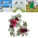 Maxbell 2x DIY Ornament Artificial Wreath Simulation Garland for Holiday Decorated style E