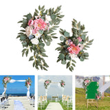 Maxbell 2x DIY Ornament Artificial Wreath Simulation Garland for Holiday Decorated style G