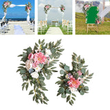 Maxbell 2x DIY Ornament Artificial Wreath Simulation Garland for Holiday Decorated style G