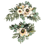 Maxbell 2x DIY Ornament Artificial Wreath Simulation Garland for Holiday Decorated style I