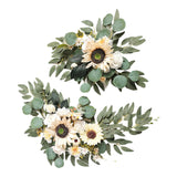 Maxbell 2x DIY Ornament Artificial Wreath Simulation Garland for Holiday Decorated style I