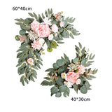 Maxbell 2x DIY Ornament Artificial Wreath Simulation Garland for Holiday Decorated style R