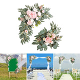 Maxbell 2x DIY Ornament Artificial Wreath Simulation Garland for Holiday Decorated style R