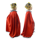 Maxbell King Cloak King Crown Children Cape Cloak Cosplay Carnival for Girls Boys King Cloak