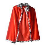 Maxbell King Cloak King Crown Children Cape Cloak Cosplay Carnival for Girls Boys King Cloak