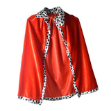 Maxbell King Cloak King Crown Children Cape Cloak Cosplay Carnival for Girls Boys King Cloak