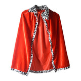 Maxbell King Cloak King Crown Children Cape Cloak Cosplay Carnival for Girls Boys King Cloak