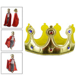 Maxbell King Cloak King Crown Children Cape Cloak Cosplay Carnival for Girls Boys king crown