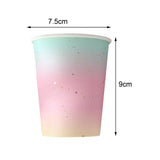 Maxbell Dinnerware Set Paper Plates Banner Cups Tablecloths for Weddings Birthday Paper cups