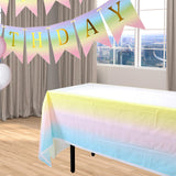 Maxbell Dinnerware Set Paper Plates Banner Cups Tablecloths for Weddings Birthday Tablecloths