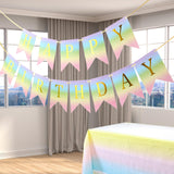 Maxbell Dinnerware Set Paper Plates Banner Cups Tablecloths for Weddings Birthday Banner