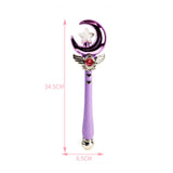 Maxbell Princess Wands Costume Accessories Pretend Toy for Carnival Birthday Party Amaranth Moon