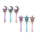 Maxbell Princess Wands Costume Accessories Pretend Toy for Carnival Birthday Party Amaranth Moon