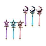 Maxbell Princess Wands Costume Accessories Pretend Toy for Carnival Birthday Party Amaranth Moon