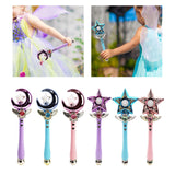 Maxbell Princess Wands Costume Accessories Pretend Toy for Carnival Birthday Party Amaranth Moon