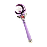 Maxbell Princess Wands Costume Accessories Pretend Toy for Carnival Birthday Party Amaranth Moon