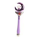 Maxbell Princess Wands Costume Accessories Pretend Toy for Carnival Birthday Party Amaranth Moon