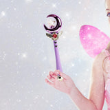 Maxbell Princess Wands Costume Accessories Pretend Toy for Carnival Birthday Party Amaranth Moon